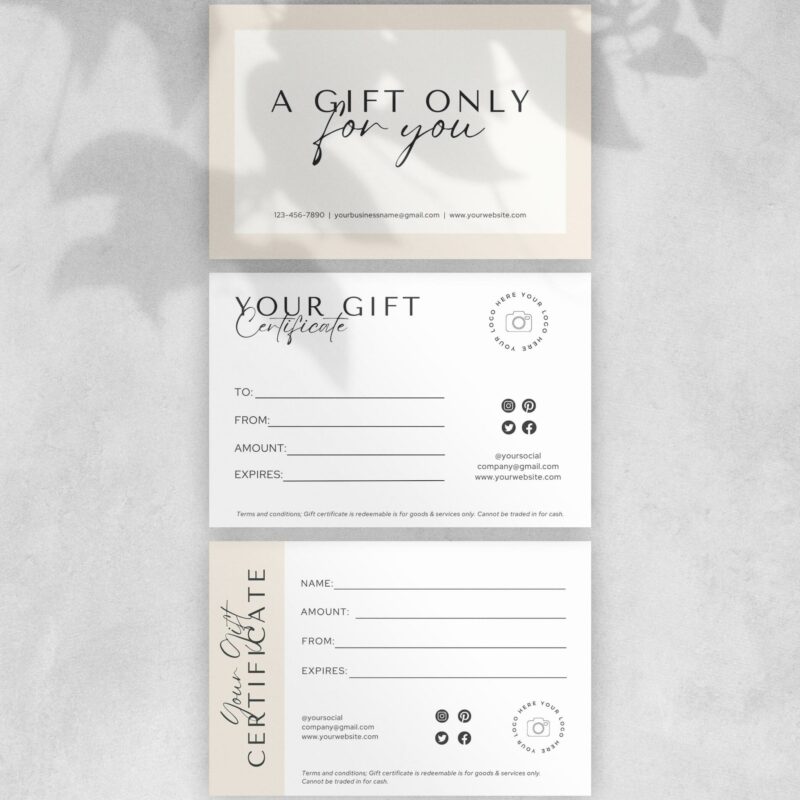 Gift Certificate Bundle (10 layouts)