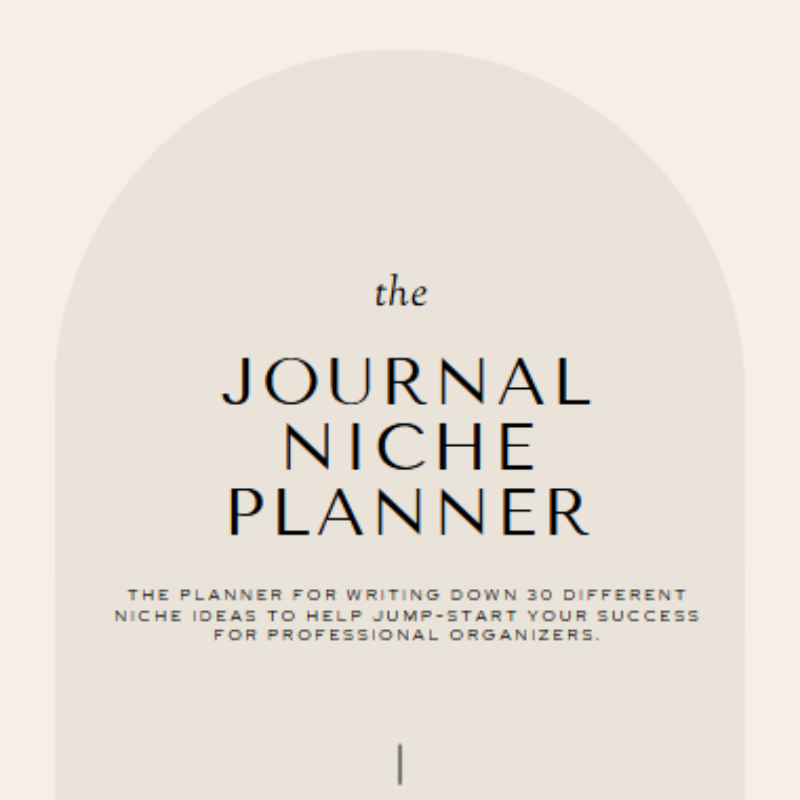 JOURNAL NICHE PLANNER